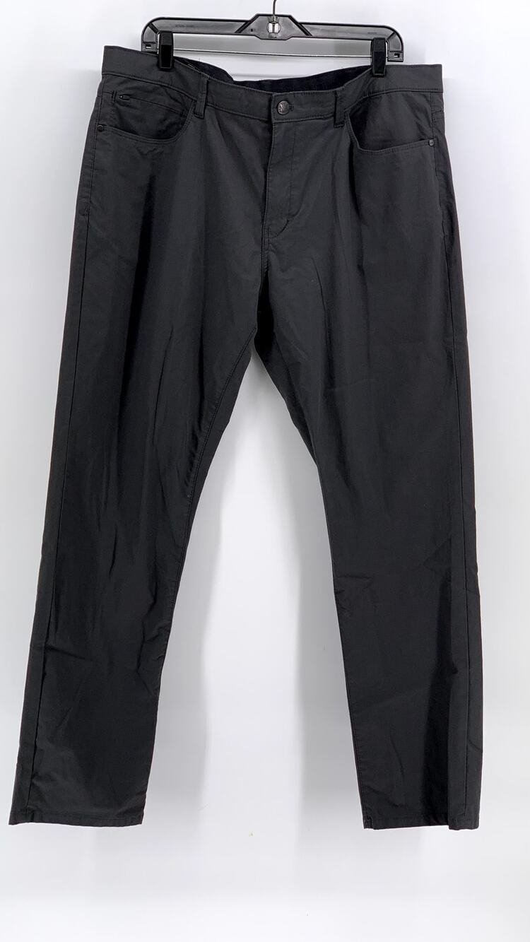 ENGLISH LAUNDRY Men's Charcoal Gray Straight Leg Regular-Fit Pants SZ 40X32